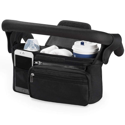 Universal Stroller Organiser Bag – Insulated Cup Holders & Storage