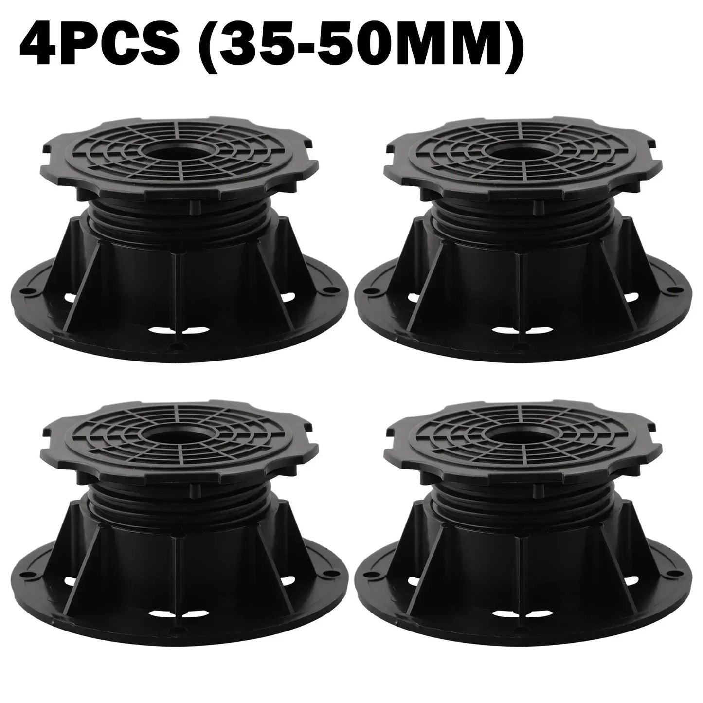 Adjustable Decking Support Pedestals (4pcs) – Leveling Base for Outdoor Flooring