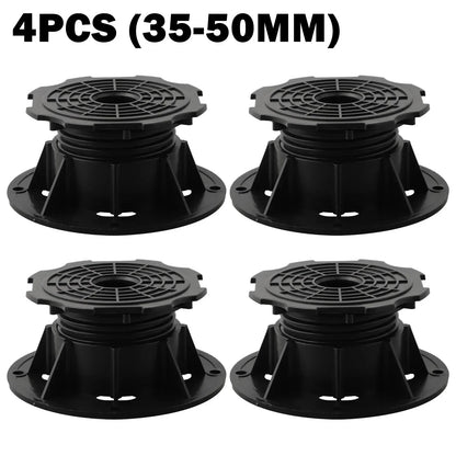 Adjustable Decking Support Pedestals (4pcs) – Leveling Base for Outdoor Flooring