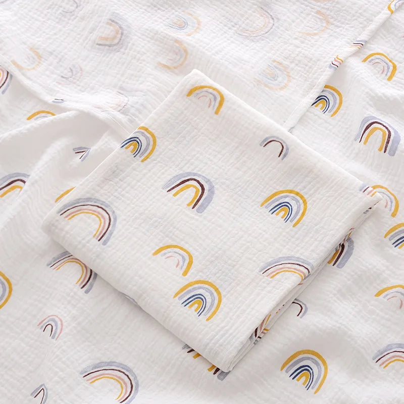 Cotton Muslin Baby Swaddle Blanket – 100 x 100cm Newborn Receiving Blanket