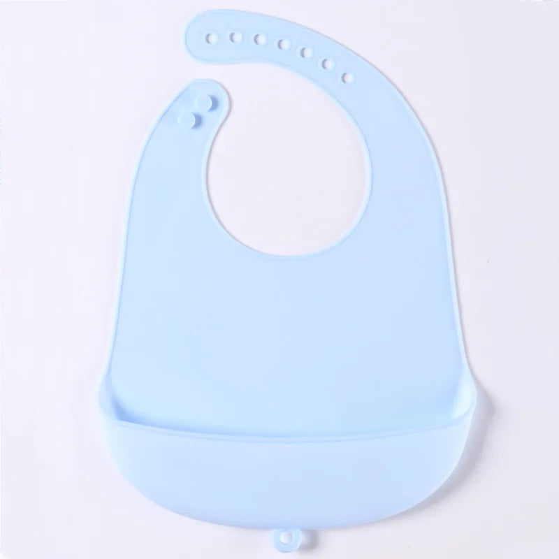 Silicone Baby Bib – Waterproof Food Catching Feeding Bib
