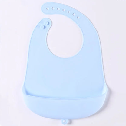 Silicone Baby Bib – Waterproof Food Catching Feeding Bib