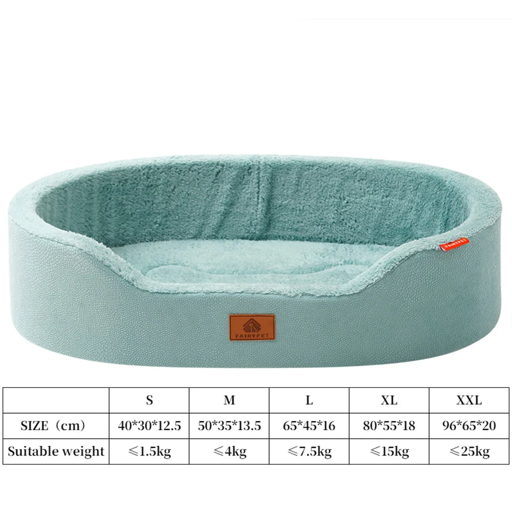 Orthopaedic Waterproof Dog Bed – Plush Winter Sofa Bed for Medium & Large Dogs