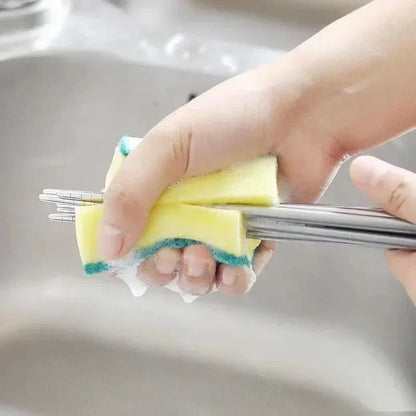 Kitchen Cleaning Sponges – Double-Sided Scrub Sponge Set