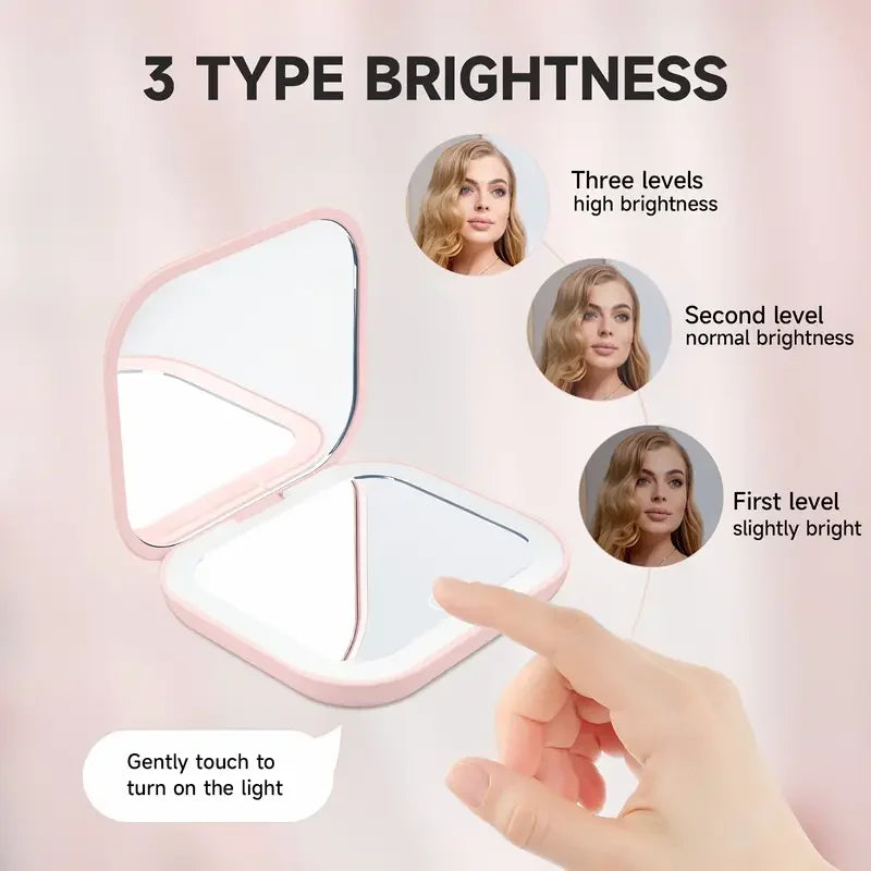 LED Compact Makeup Mirror