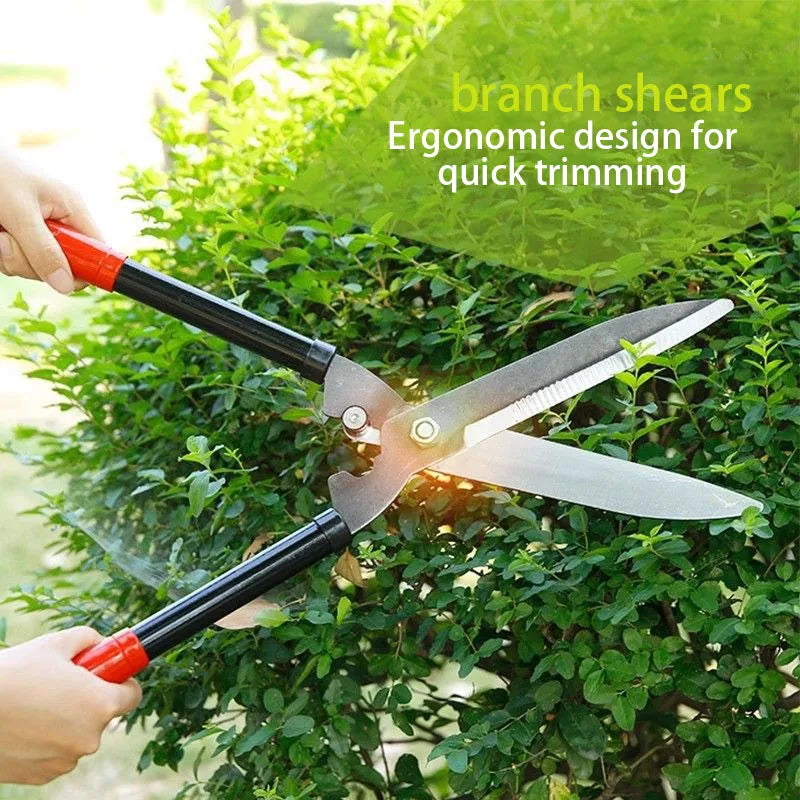 Professional Garden Hedge Shears – 53.5cm Manual Pruning & Trimming Cutter
