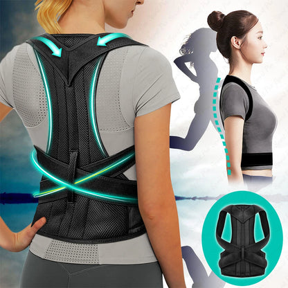 Adjustable Back Posture Corrector Brace – Upper & Lower Back Support for Everyday Posture