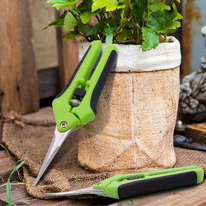 Garden Pruning Shears – Non-Slip Plant, Flower & Harvesting Scissors