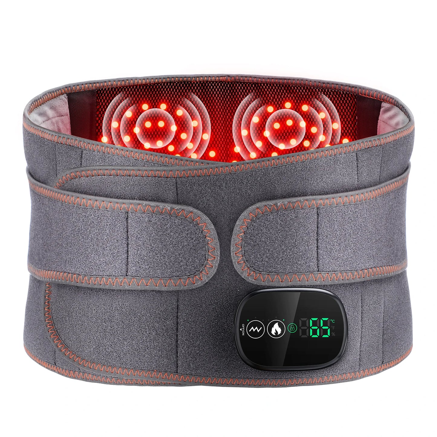 Heating Waist Massage Belt – Infrared Lumbar Support & Hot Compress Brace