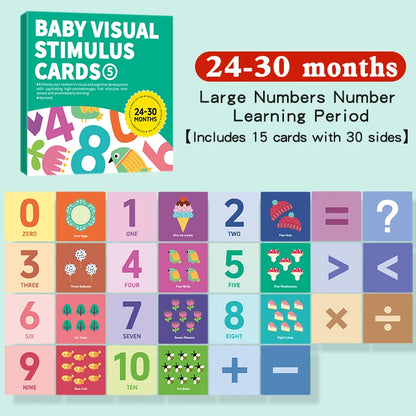 Montessori High Contrast Vision Cards – Black & White Baby Learning Cards