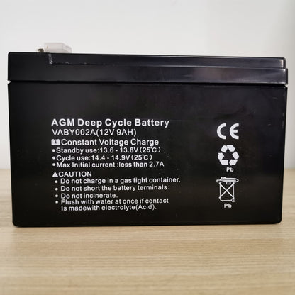 12V 9AH AGM Deep Cycle Battery Charge Batteries Dual Fridge Solar Power 4X4 - salelink.co.nz