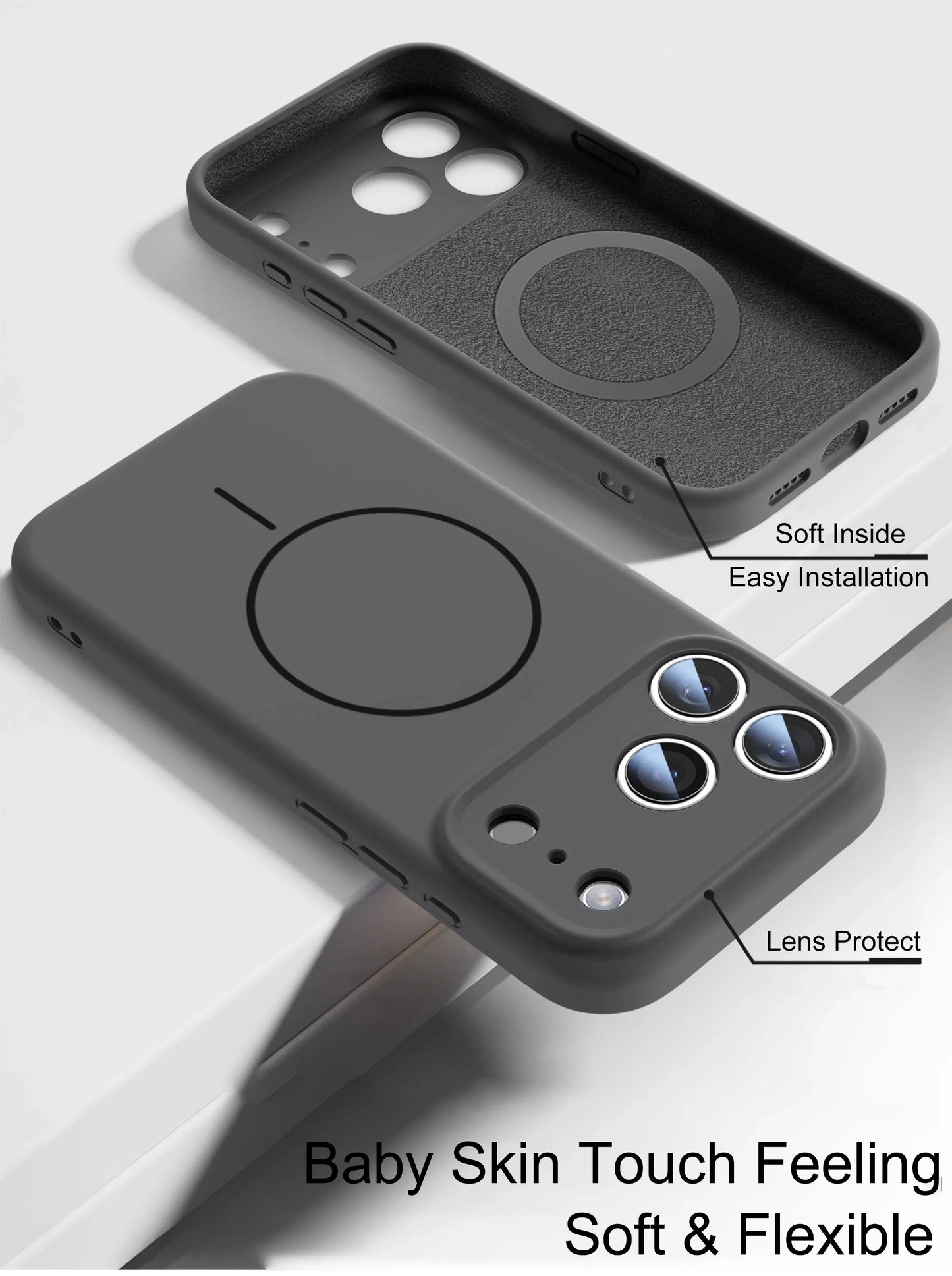 MagSafe Liquid Silicone Case – Soft Touch Protective Cover for iPhone