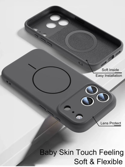 MagSafe Liquid Silicone Case – Soft Touch Protective Cover for iPhone