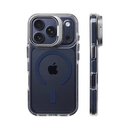 iPhone MagSafe Clear Bumper Case – Shockproof with Stand & Lens Protection