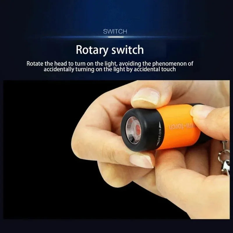 USB Rechargeable Mini Keychain Flashlight – Pocket LED Torch