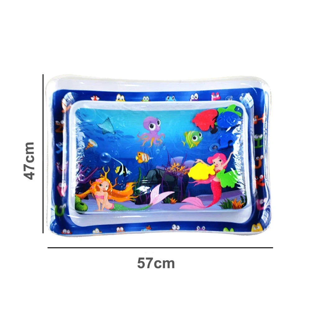 Baby Water Play Mat – Inflatable Tummy Time Activity Cushion