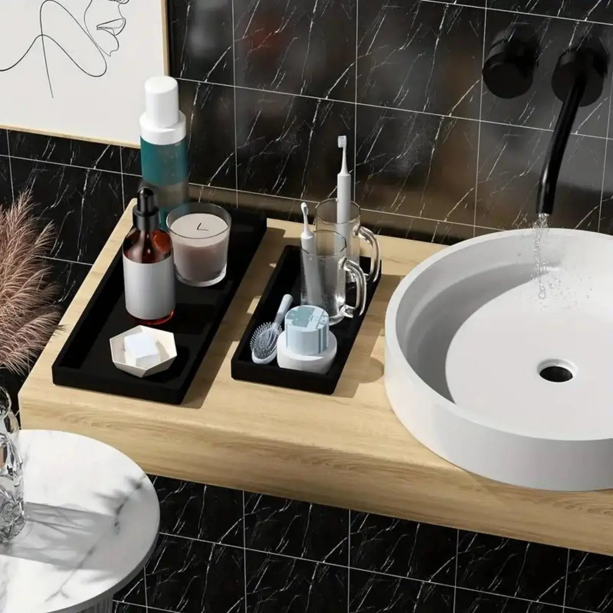 Silicone Vanity Tray – Bathroom & Jewellery Storage Organiser