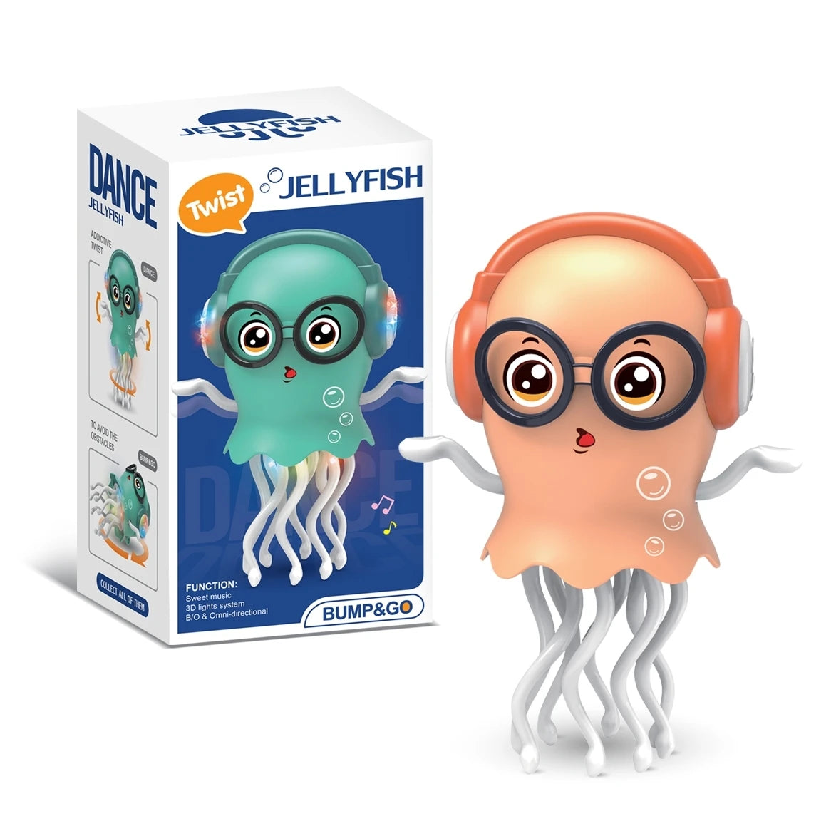 Dancing Jellyfish Crawling Toy – Musical LED Interactive Baby Toy