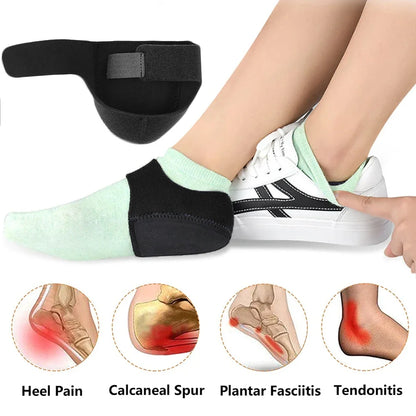 U-Shaped Silicone Gel Heel Cups – Cushioned Heel Support Insoles