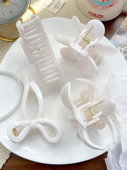 4-Piece Bow Hair Claw Clip Set