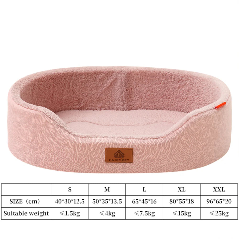 Orthopaedic Waterproof Dog Bed – Plush Winter Sofa Bed for Medium & Large Dogs