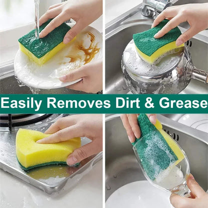 Kitchen Cleaning Sponges – Double-Sided Scrub Sponge Set