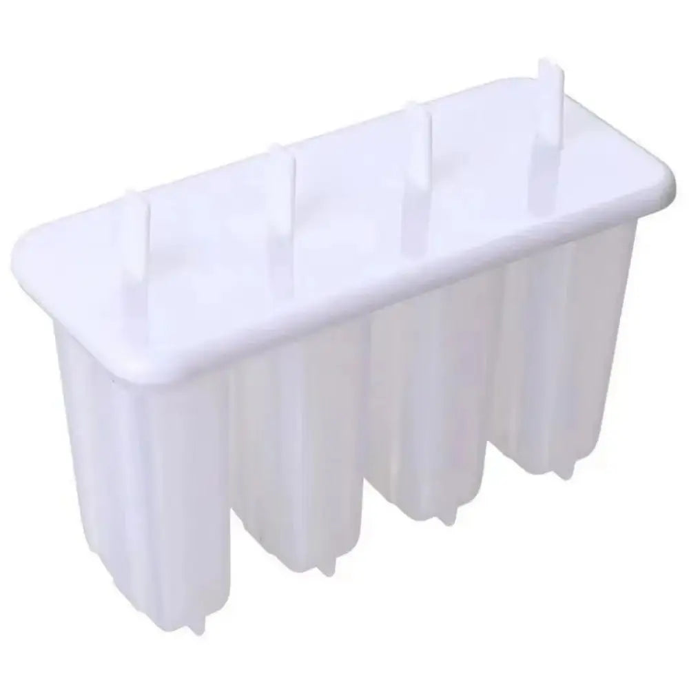 4-Cavity Homemade Ice Block Mould with Lid – Reusable Popsicle Maker