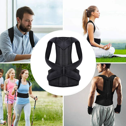 Adjustable Back Posture Corrector Brace – Upper & Lower Back Support for Everyday Posture