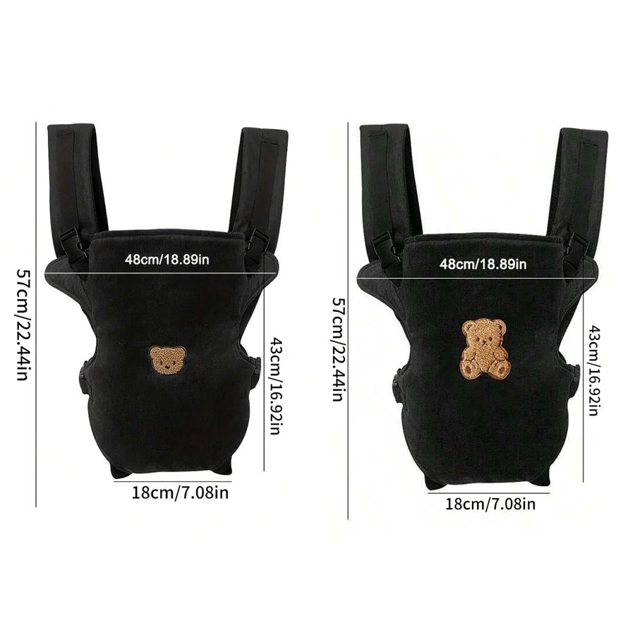 4-in-1 Ergonomic Baby Carrier – Adjustable Front & Back Infant Carrier (Up to 10kg)