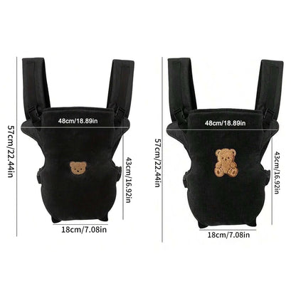 4-in-1 Ergonomic Baby Carrier – Adjustable Front & Back Infant Carrier (Up to 10kg)