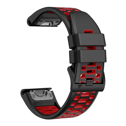 Quickfit Silicone Watch Band for a Range of Garmin Watches (22mm) (See list of models in the description)