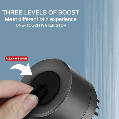 3-Mode High Pressure Shower Head with Built-In Filter & Massage
