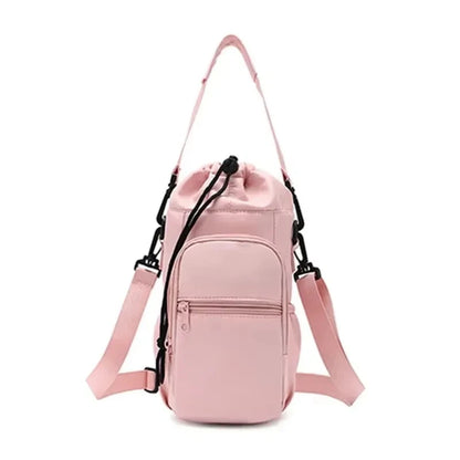 Insulated Water Bottle Carrier Bag – Adjustable Crossbody Holder with Phone Pocket