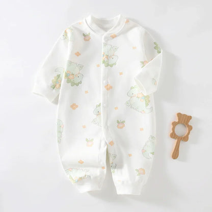 100% Cotton Baby Romper – Long Sleeve Bodysuit for Newborns (0–24 Months)