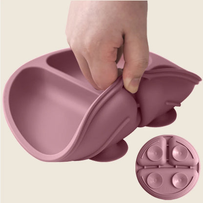 Silicone Suction Baby Plate – BPA-Free Self-Feeding Toddler Plate