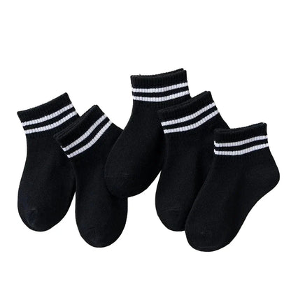 5 Pairs of Cotton Socks – For Boys & Girls (1–12 Years)