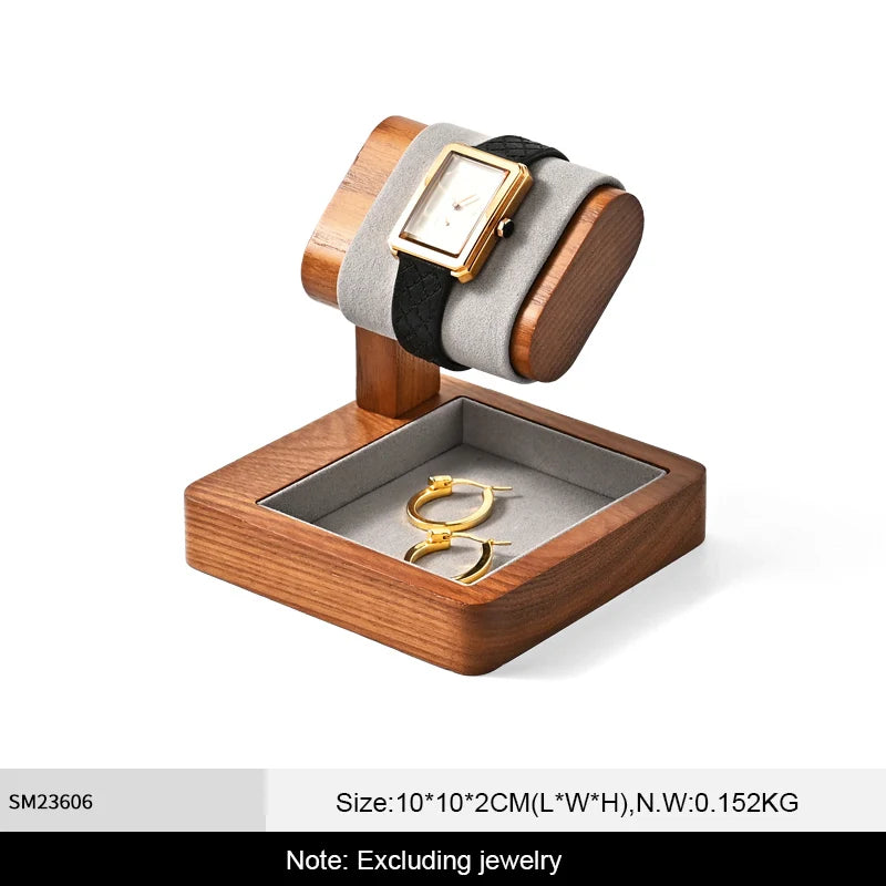 Wooden T-Shaped Watch & Bracelet Display Stand – Jewellery Storage Holder