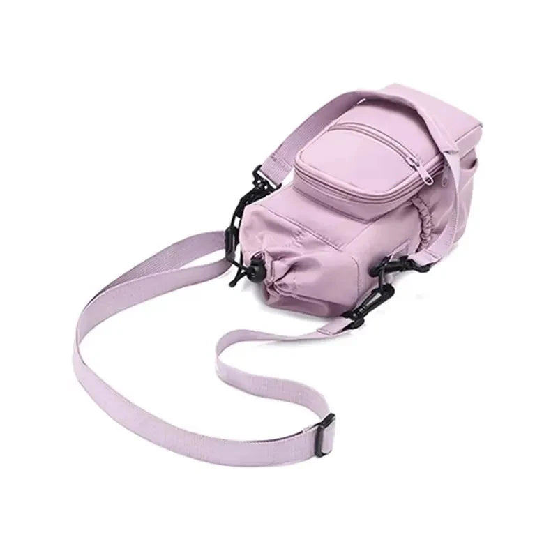 Insulated Water Bottle Carrier Bag – Adjustable Crossbody Holder with Phone Pocket