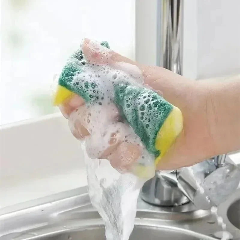Kitchen Cleaning Sponges – Double-Sided Scrub Sponge Set