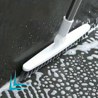 Long Handle Bathroom Scrub Brush – Hard Bristle Floor, Tile & Tub Cleaning Brush