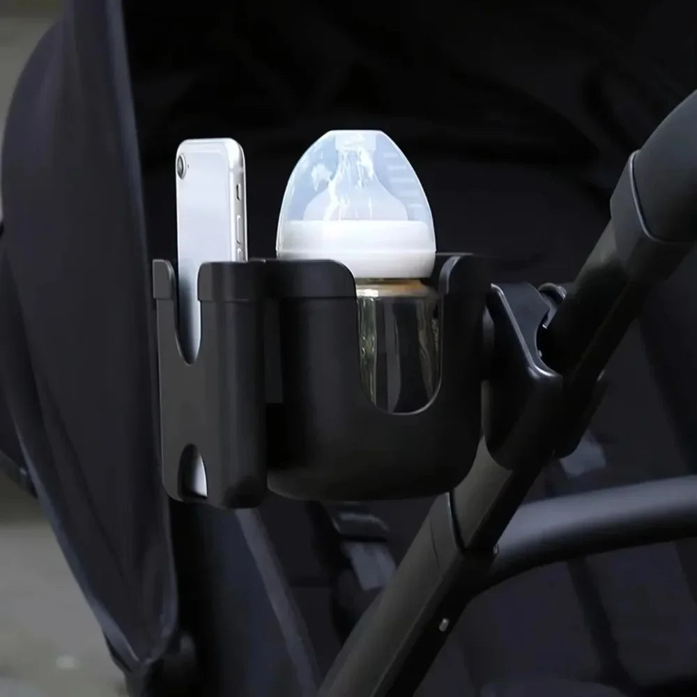 Stroller Cup Holder with Phone Holder – Anti-Slip Pram Accessory