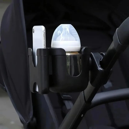 Stroller Cup Holder with Phone Holder – Anti-Slip Pram Accessory
