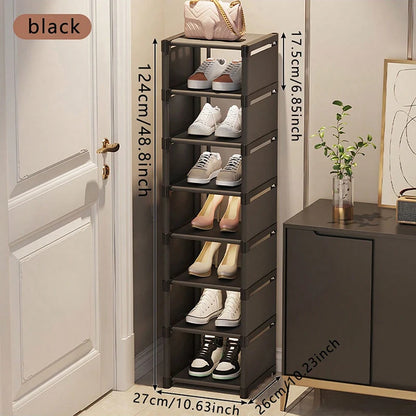 Slim Multi-Layer Shoe Rack – Space-Saving Narrow Shoe Storage Cabinet