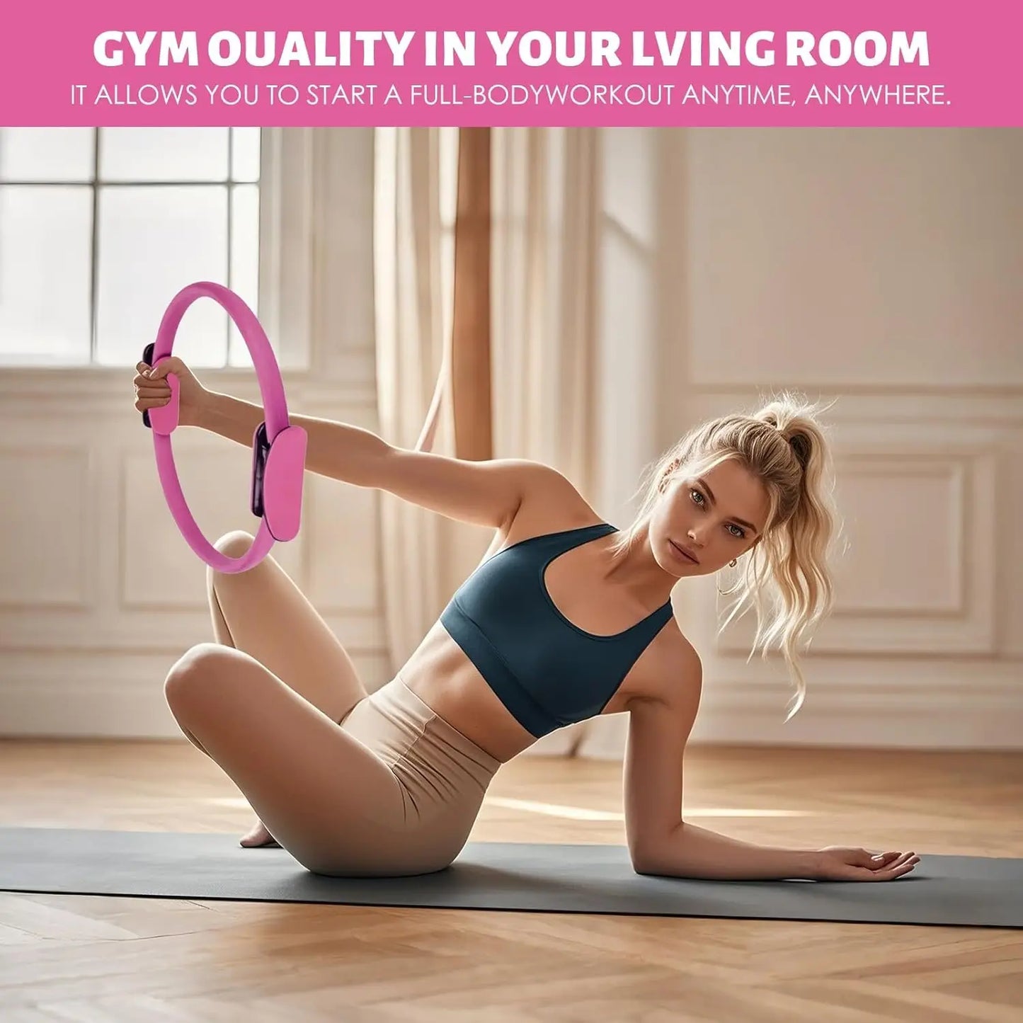Pilates Ring & Ball Set – Full Body Home Workout Kit