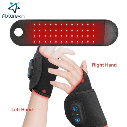 Rechargeable Red Light Therapy Wrist Strap – 660nm & 850nm LED Support Wrap