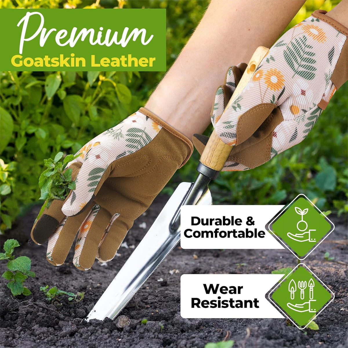 Women’s Gardening Gloves – Breathable Protective Garden & Yard Gloves
