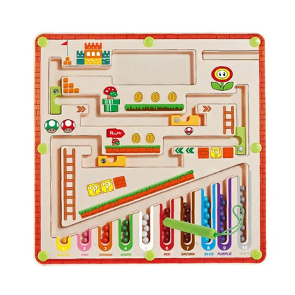 Magnetic Colour & Number Maze – Montessori-Style Counting & Matching Toy
