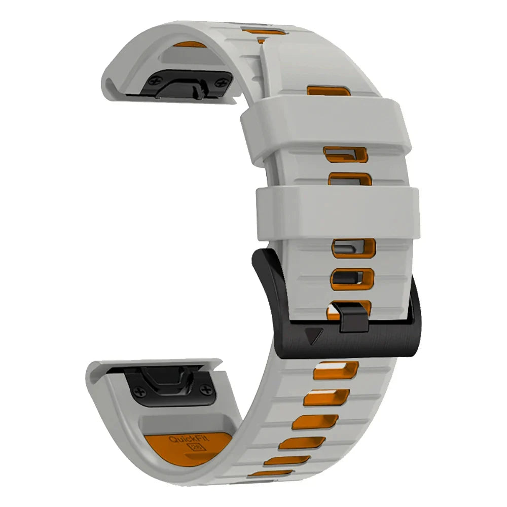 QuickFit Silicone Sports Strap for the Garmin (22mm/26mm) (wide compatibility & 22 colours)