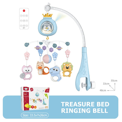 Musical Rotating Cot Mobile with Remote Control
