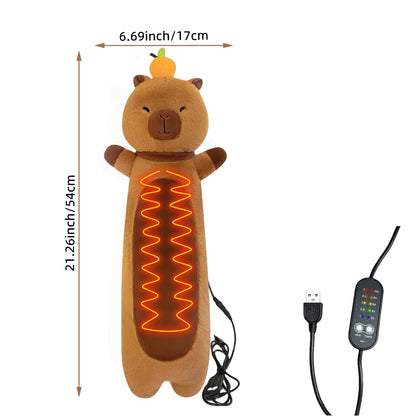 Capybara Plush Heating Pad – Warm Comfort Toy for Period & Relaxation Support